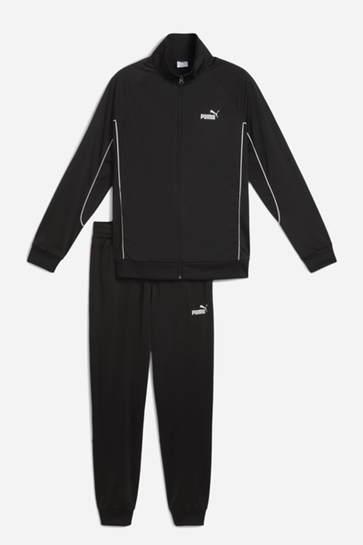 Puma Poly Piping Suit Erkek Eşofman Takımı Siyah