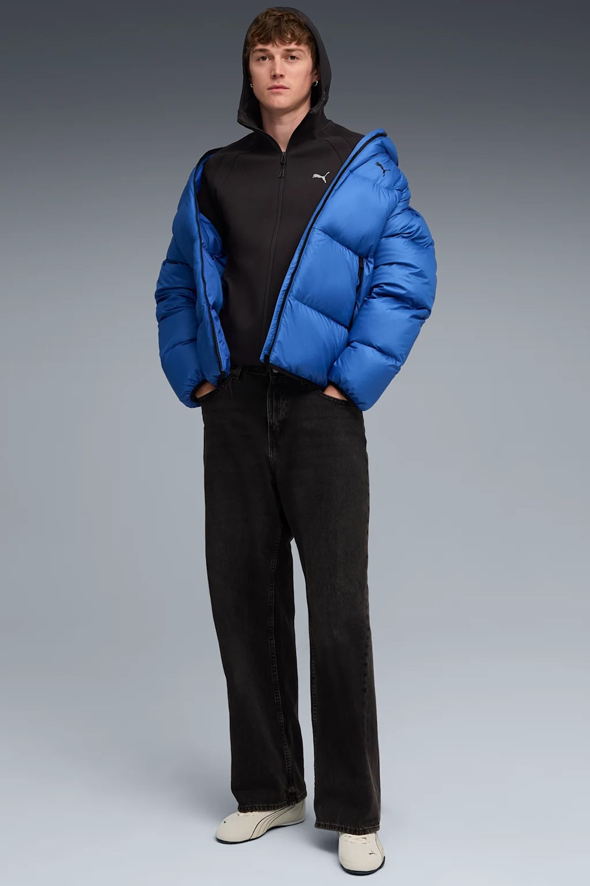 Puma Evostripe Erkek Sweatshirt Siyah