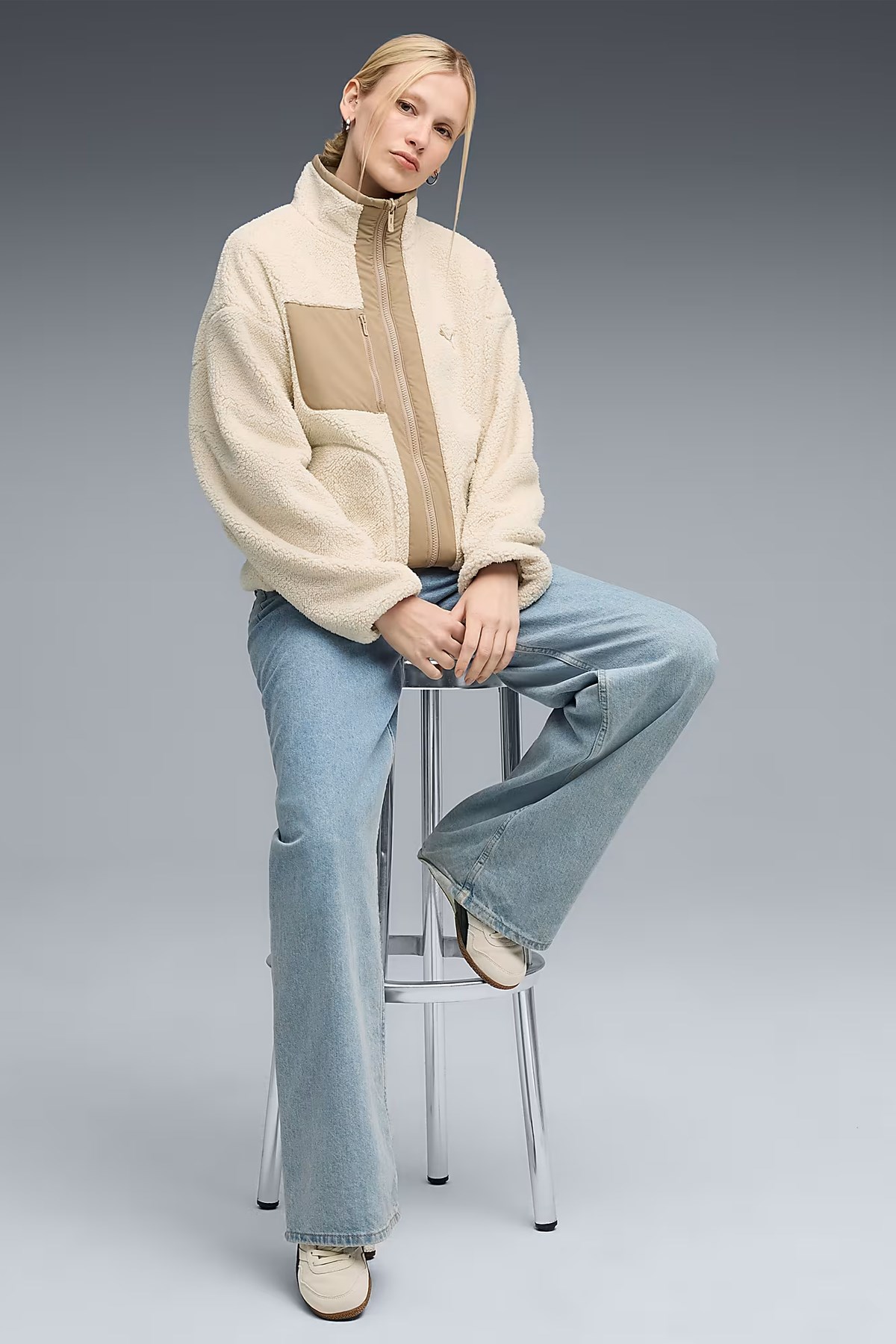 Puma Reversible Sherpa Kadın Ceket Bej