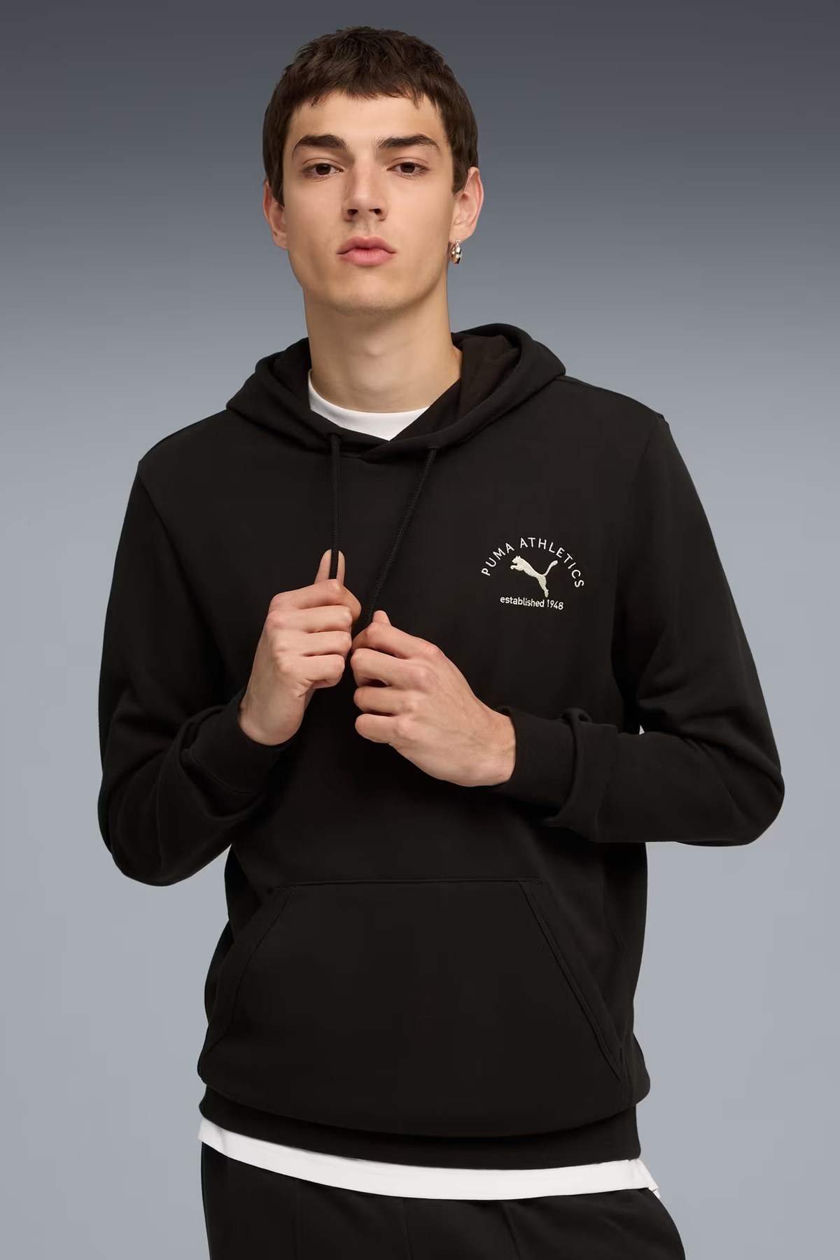 Puma Class Graphic Erkek Sweatshirt Siyah