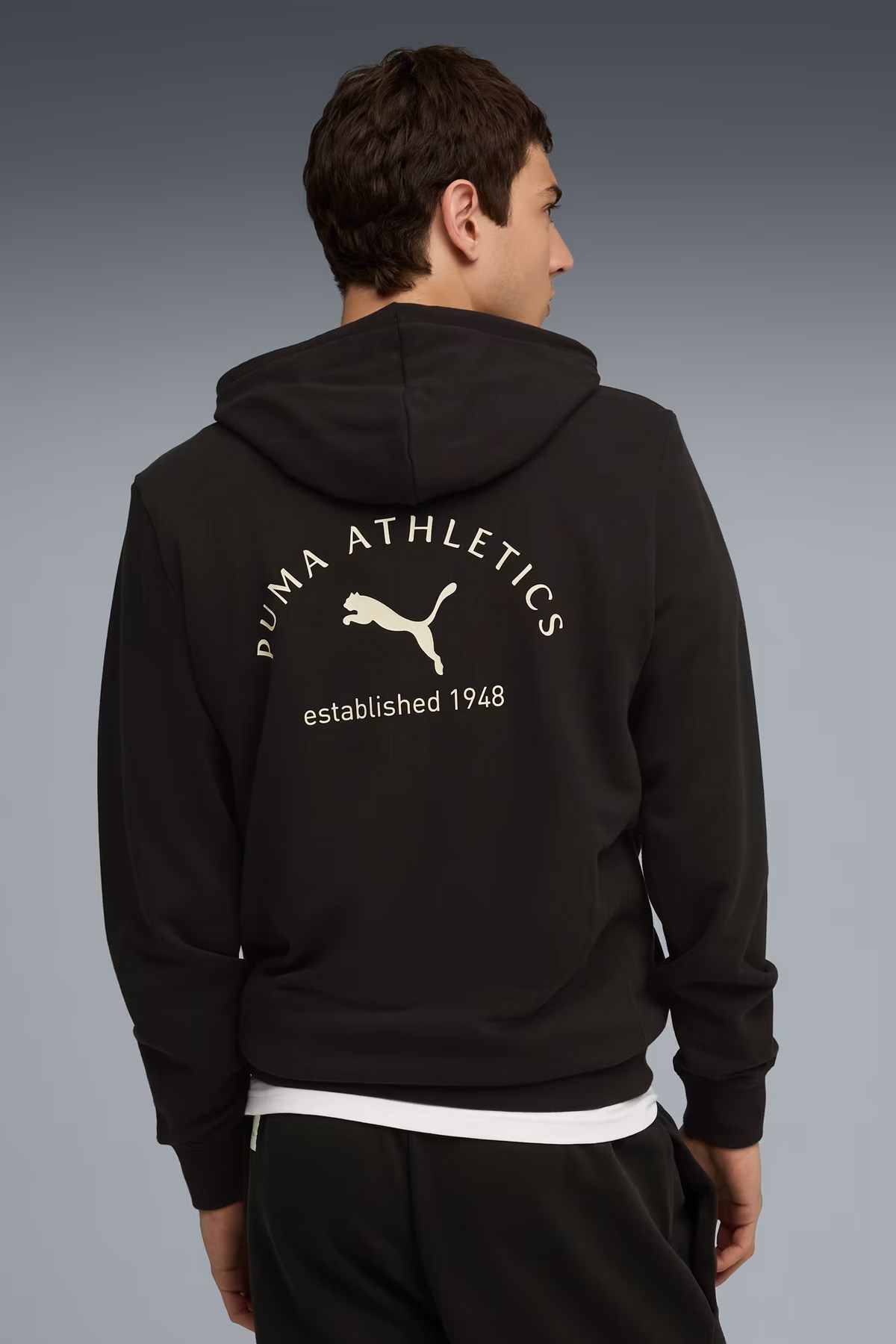 Puma Class Graphic Erkek Sweatshirt Siyah