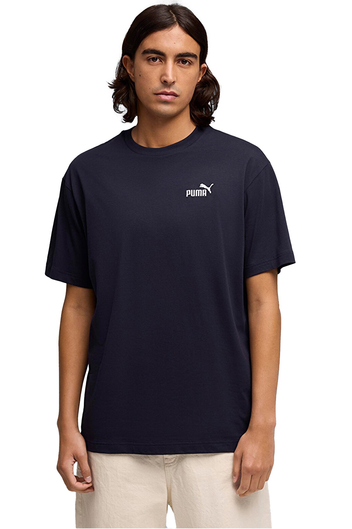Puma Ess Relaxed Erkek Tişört 68915316 Lacivert