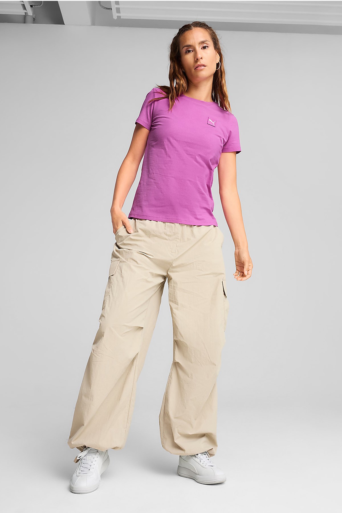 Puma Ess Elevated Kadın Tişört 69089489 Mor