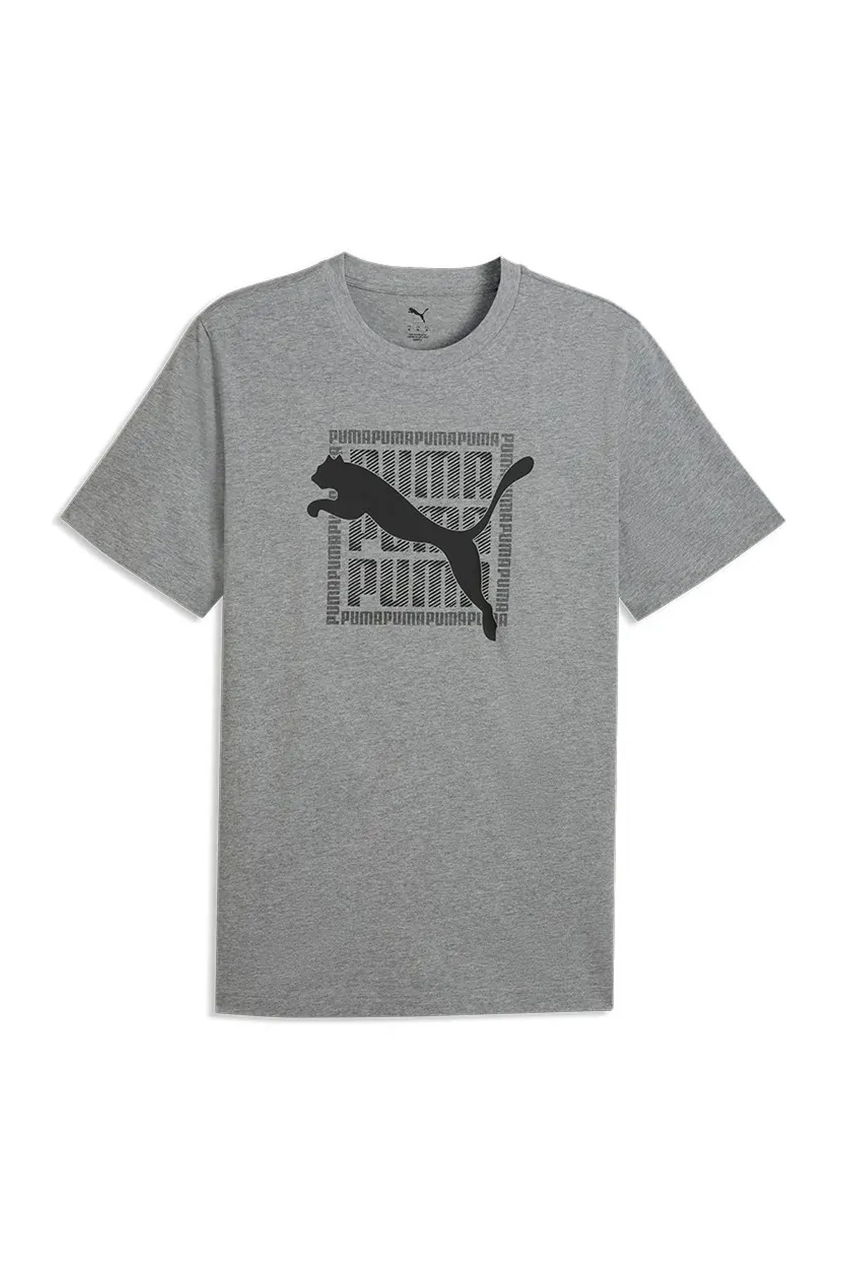 Puma Graphic Erkek Tişört 69177503 Gri