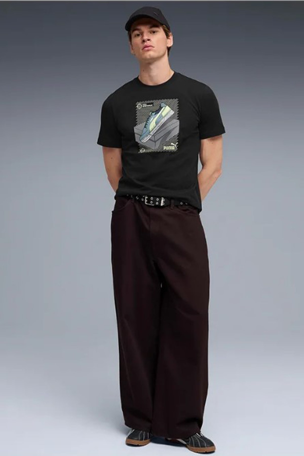 Puma Graphic Erkek Tişört 69177701 Siyah