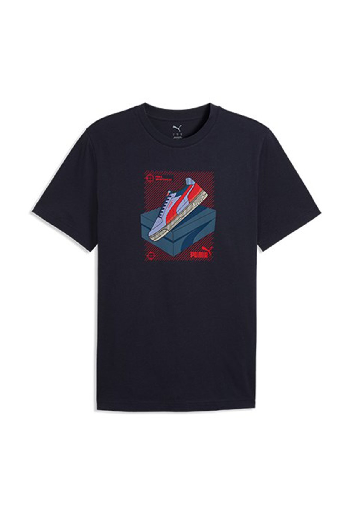 Puma Graphic Erkek Tişört 69177716 Lacivert