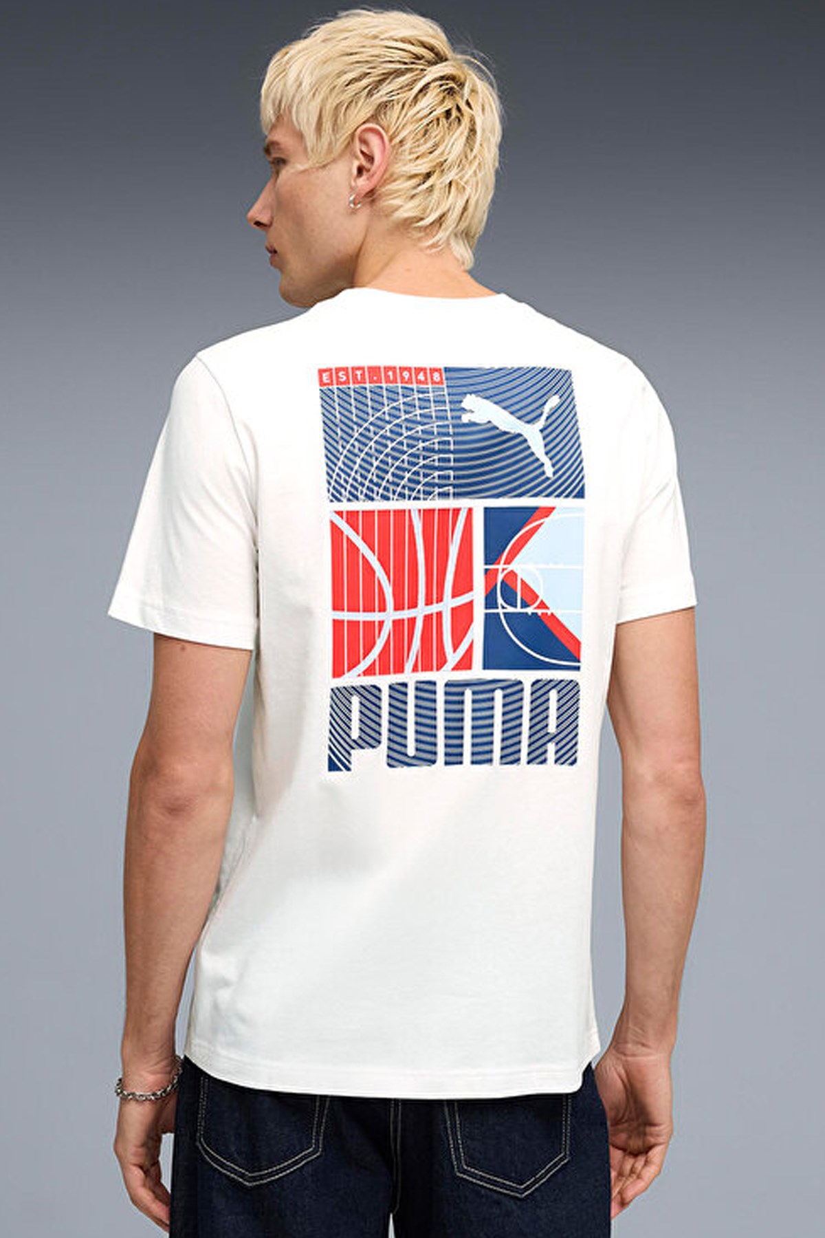 Puma Graphic Erkek Tişört 69178002 Beyaz