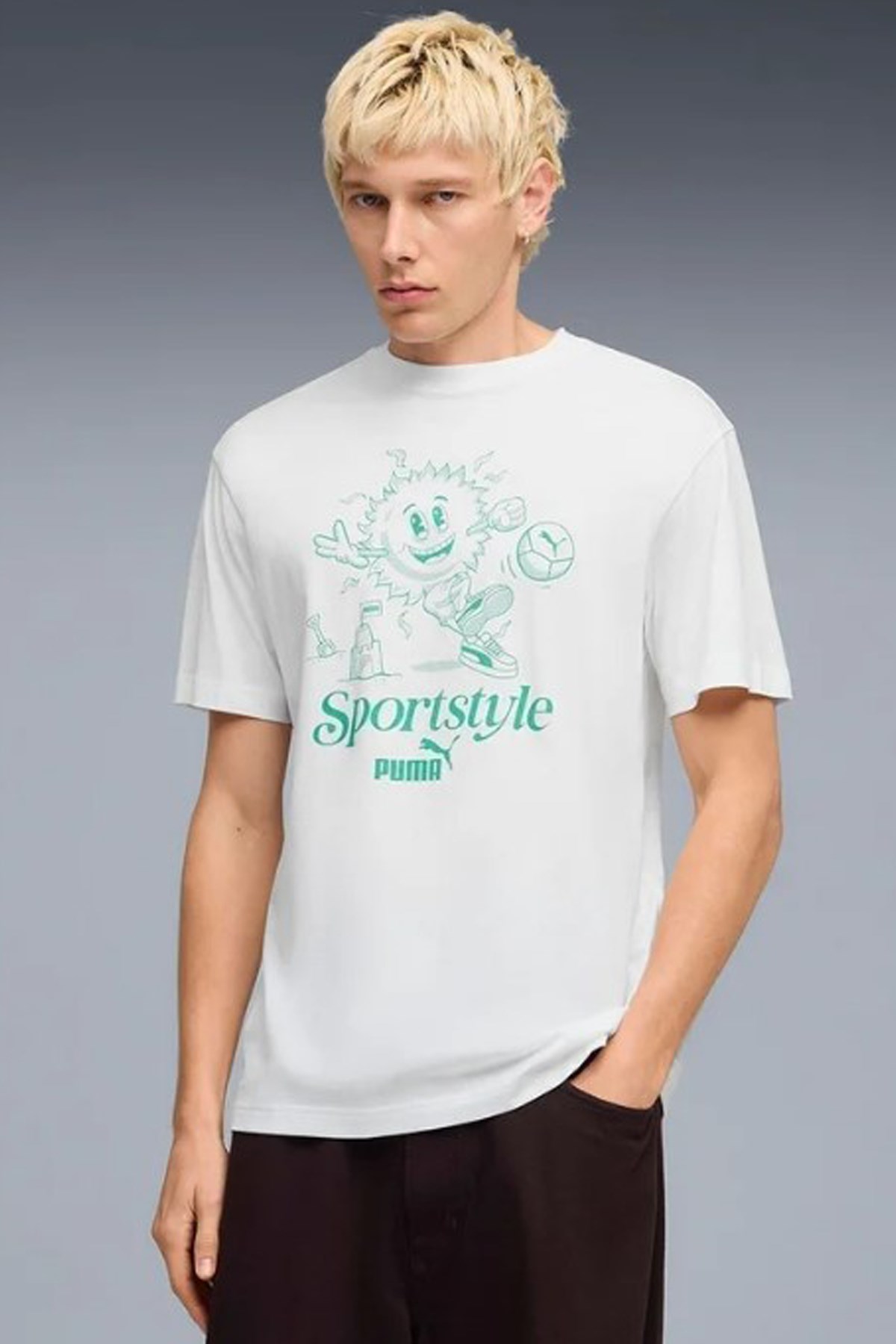 Puma Graphic Erkek Tişört 69178102 Beyaz
