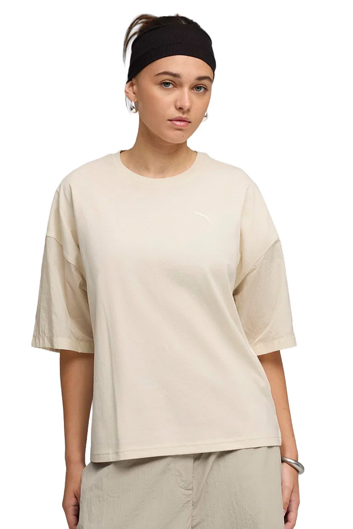 Puma Her Kadın Tişört 69188387 Bej