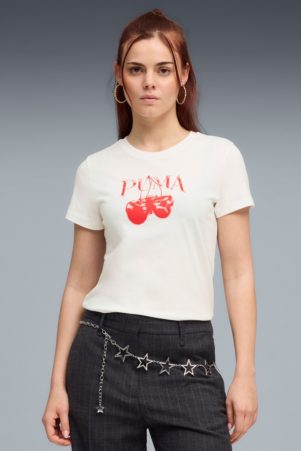 Puma Graphic Kadın Tişört 69191102 Beyaz