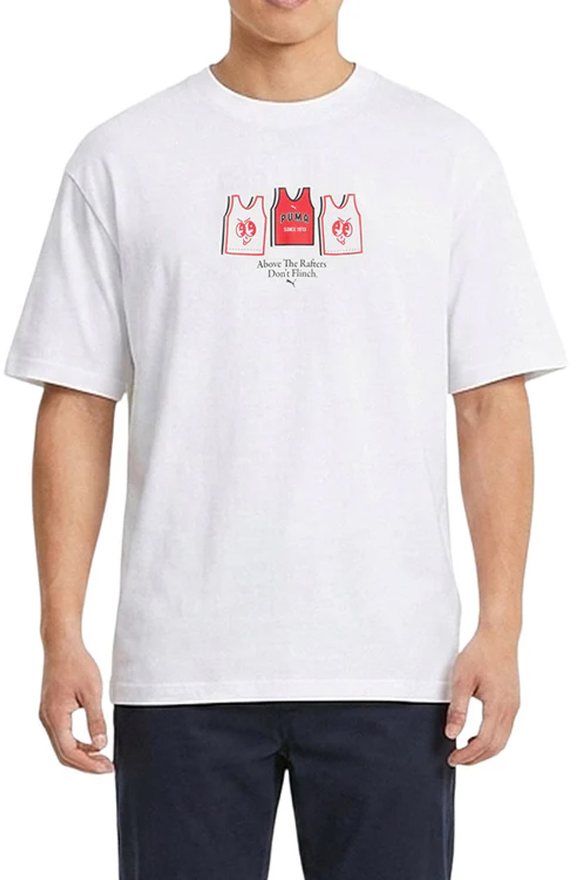 Puma Junior Varsity Erkek Tişört 69230901 Beyaz