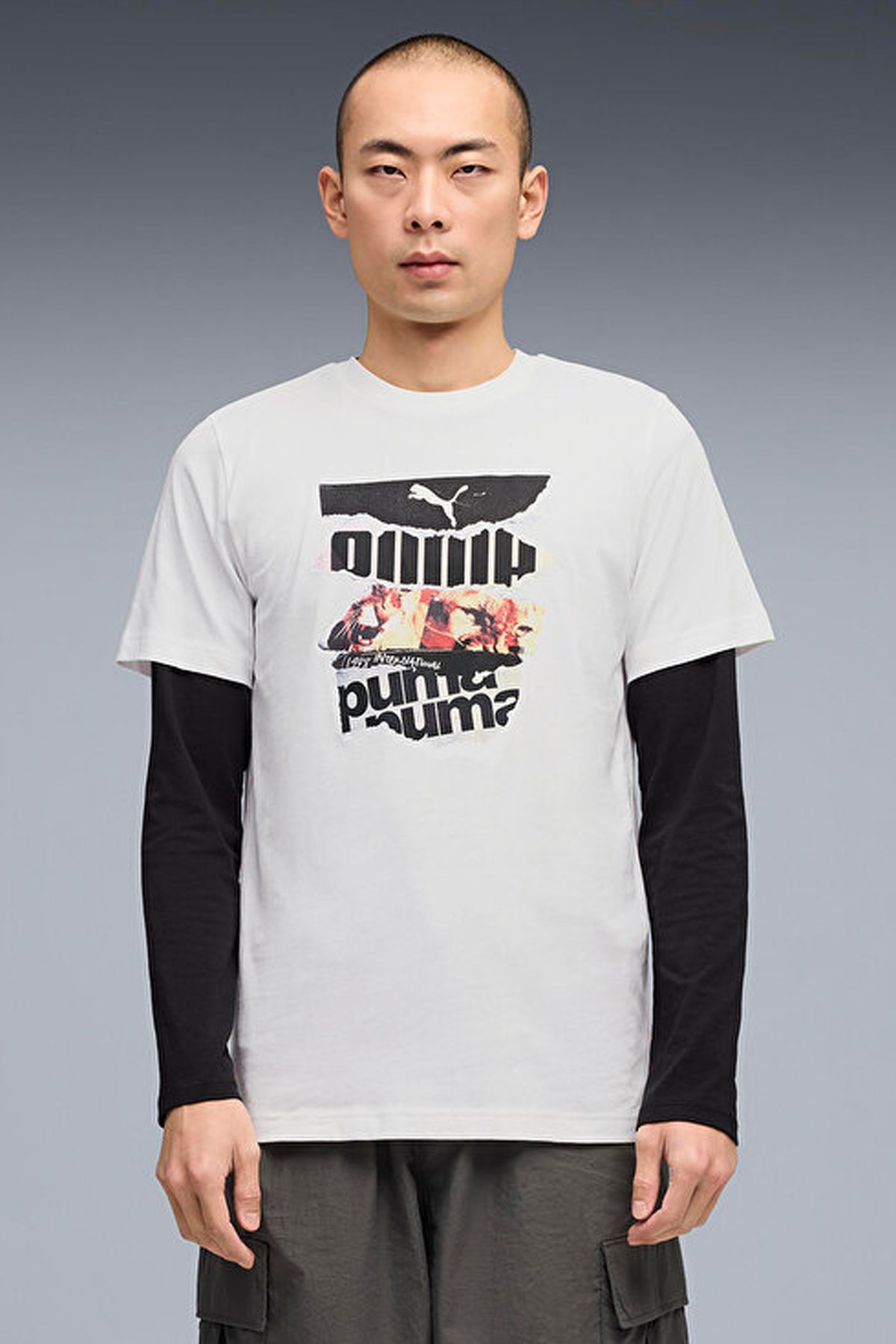 Puma Graphic Erkek Tişört 69301002 Beyaz