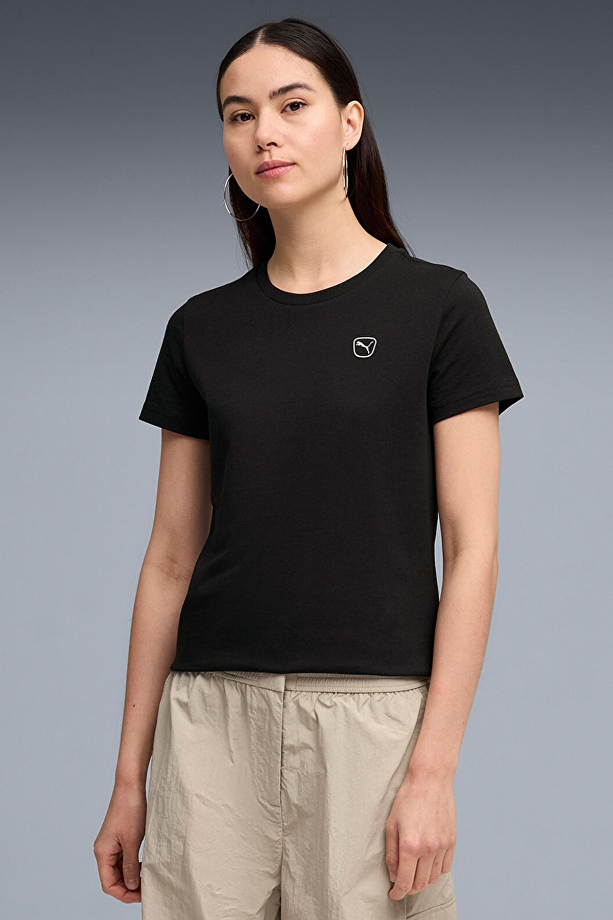 Puma Ess Elevated Kadın Tişört 69570801 Siyah