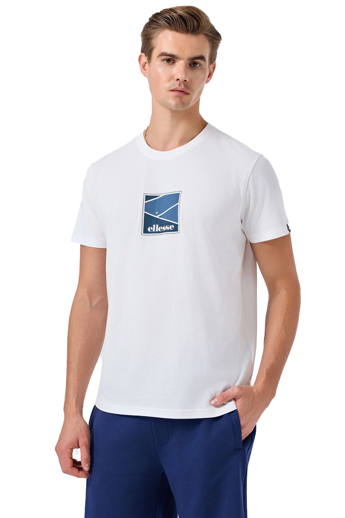 Ellesse Erkek Tişört 6SM5025-OF Beyaz