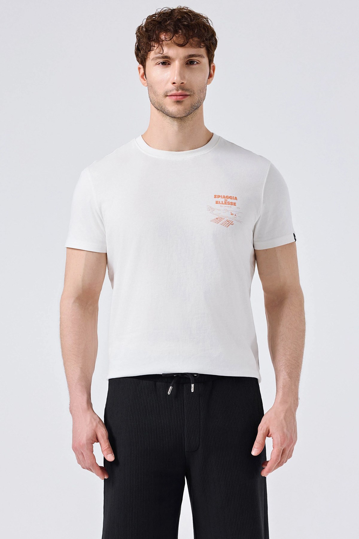 Ellesse Erkek Tişört 6SM5065-OF Beyaz