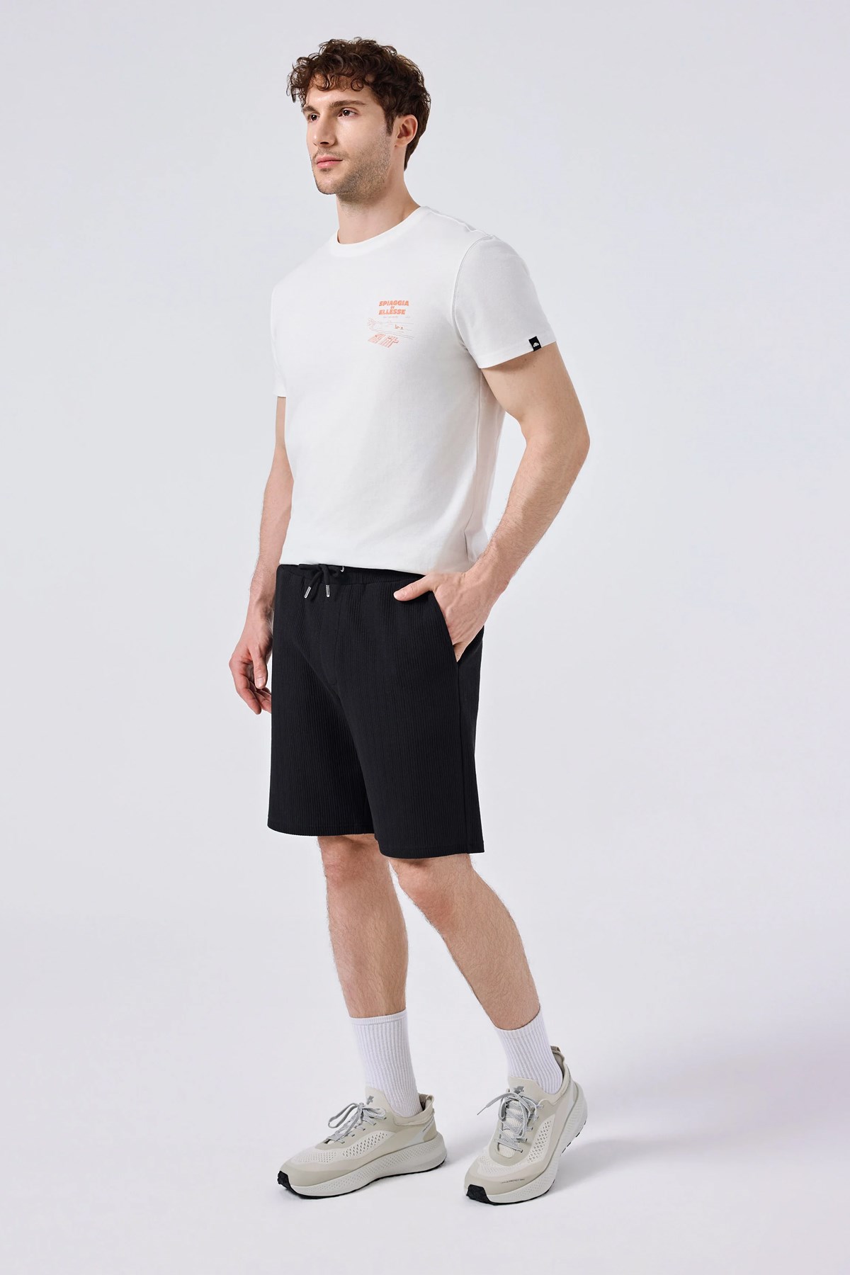 Ellesse Erkek Tişört 6SM5065-OF Beyaz