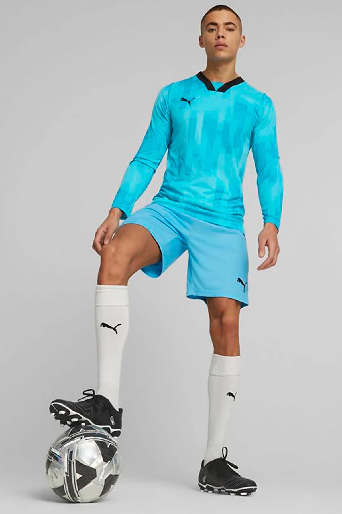 Puma Teamtarget Gk Ls Jersey Kaleci Forması 70564602 Mavi