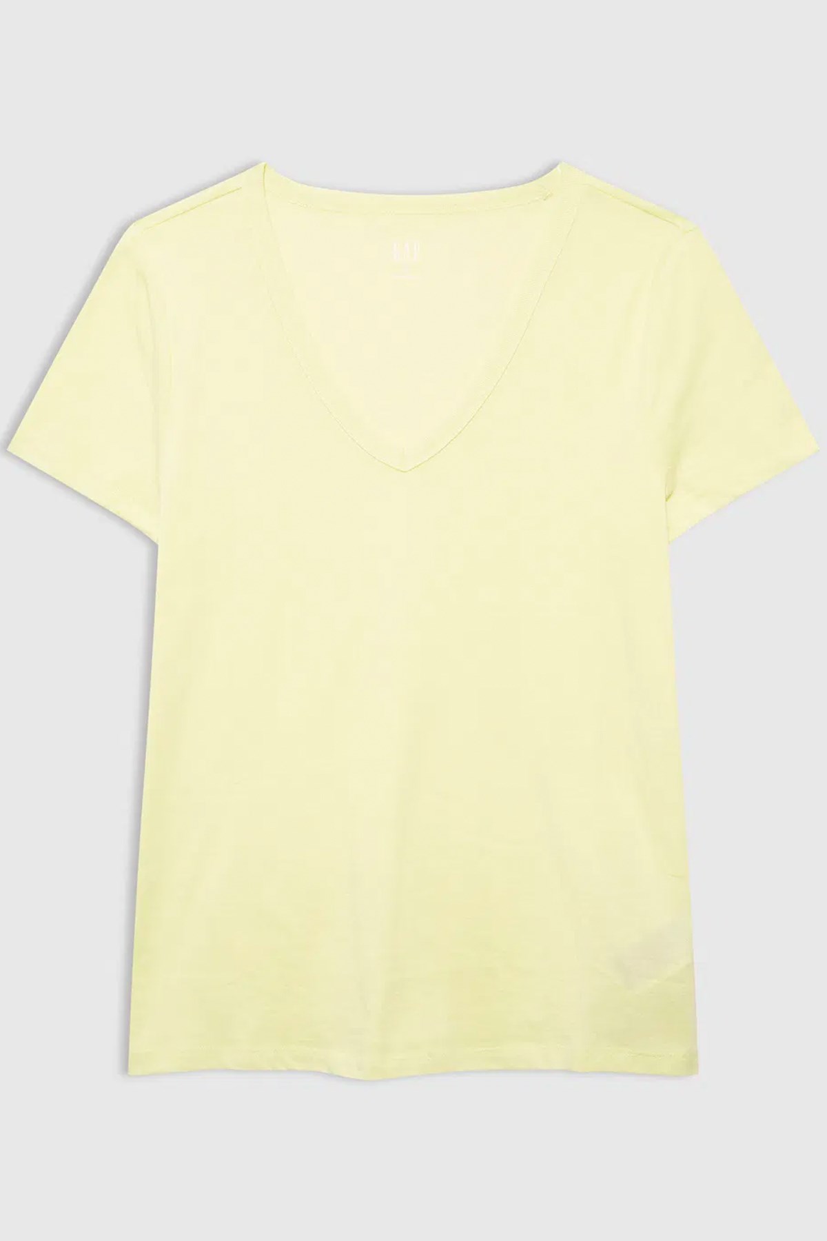 Gap V-SS Fav V Solid Kadın Tişört Sarı