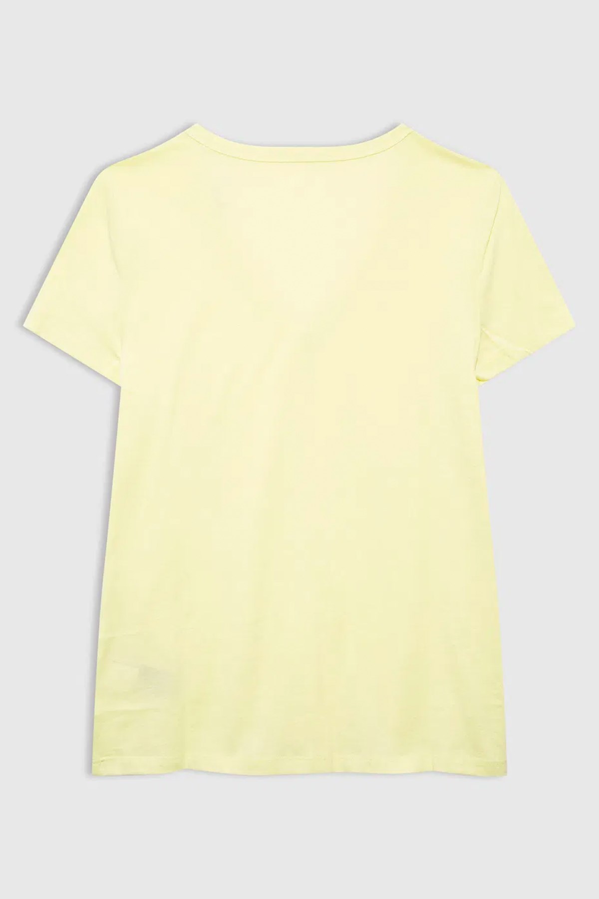 Gap V-SS Fav V Solid Kadın Tişört Sarı