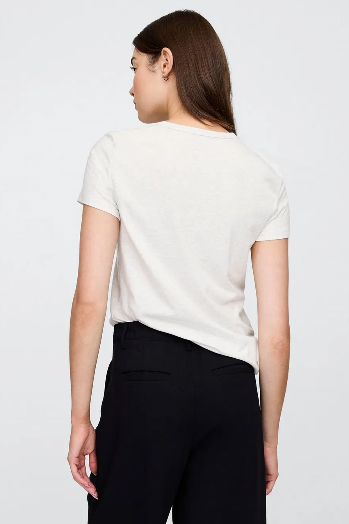 Gap V-Frch Fav Kadın Tişört Gri