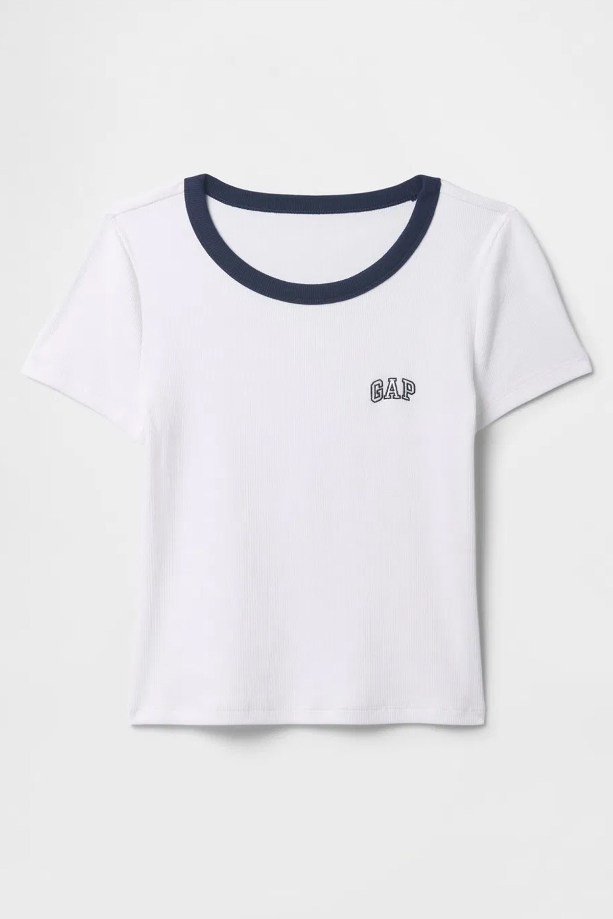 Gap V-Jpn Ss Small Logo Kadın Tişört Beyaz