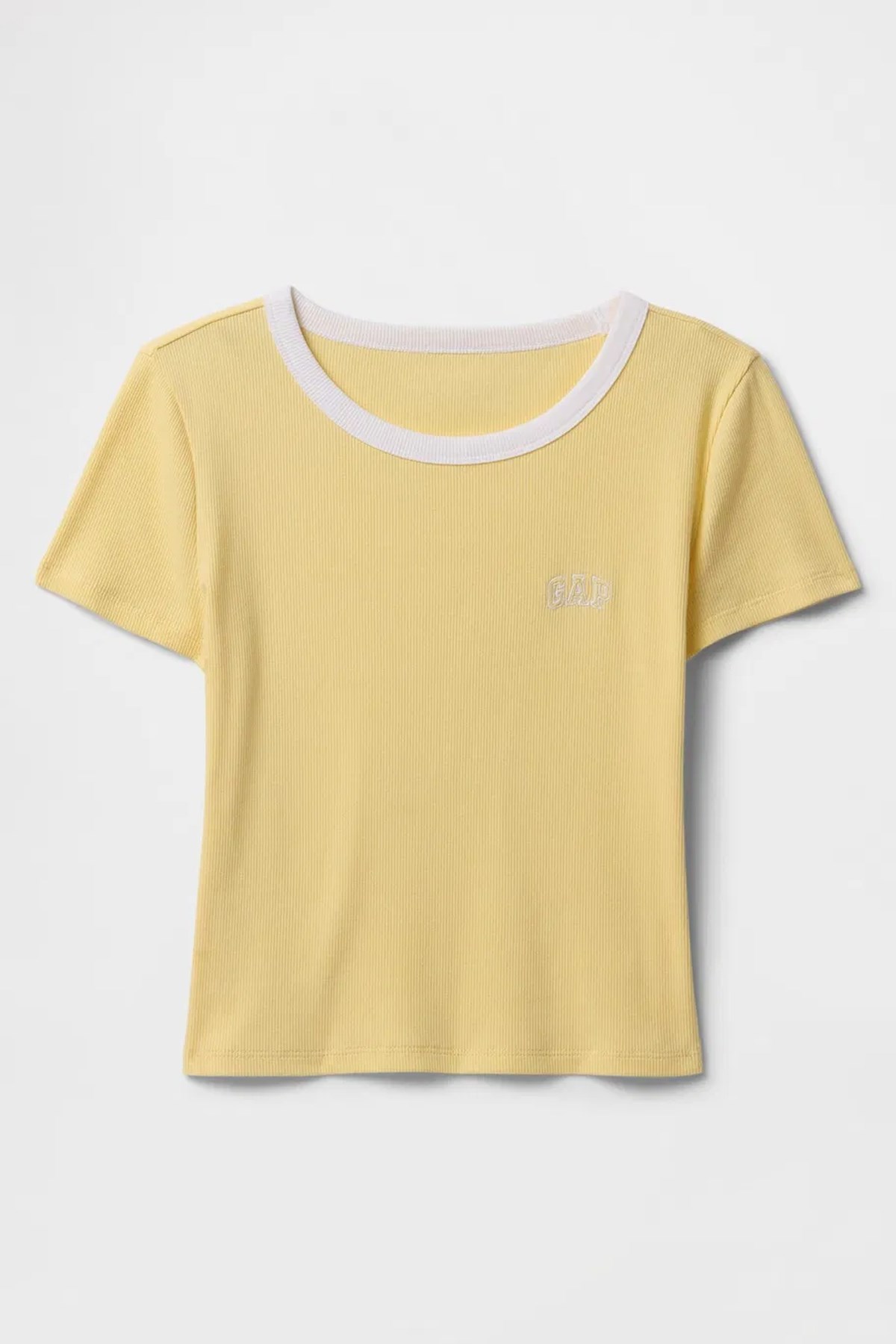 Gap V-Jpn Ss Small Logo Kadın Tişört Sarı