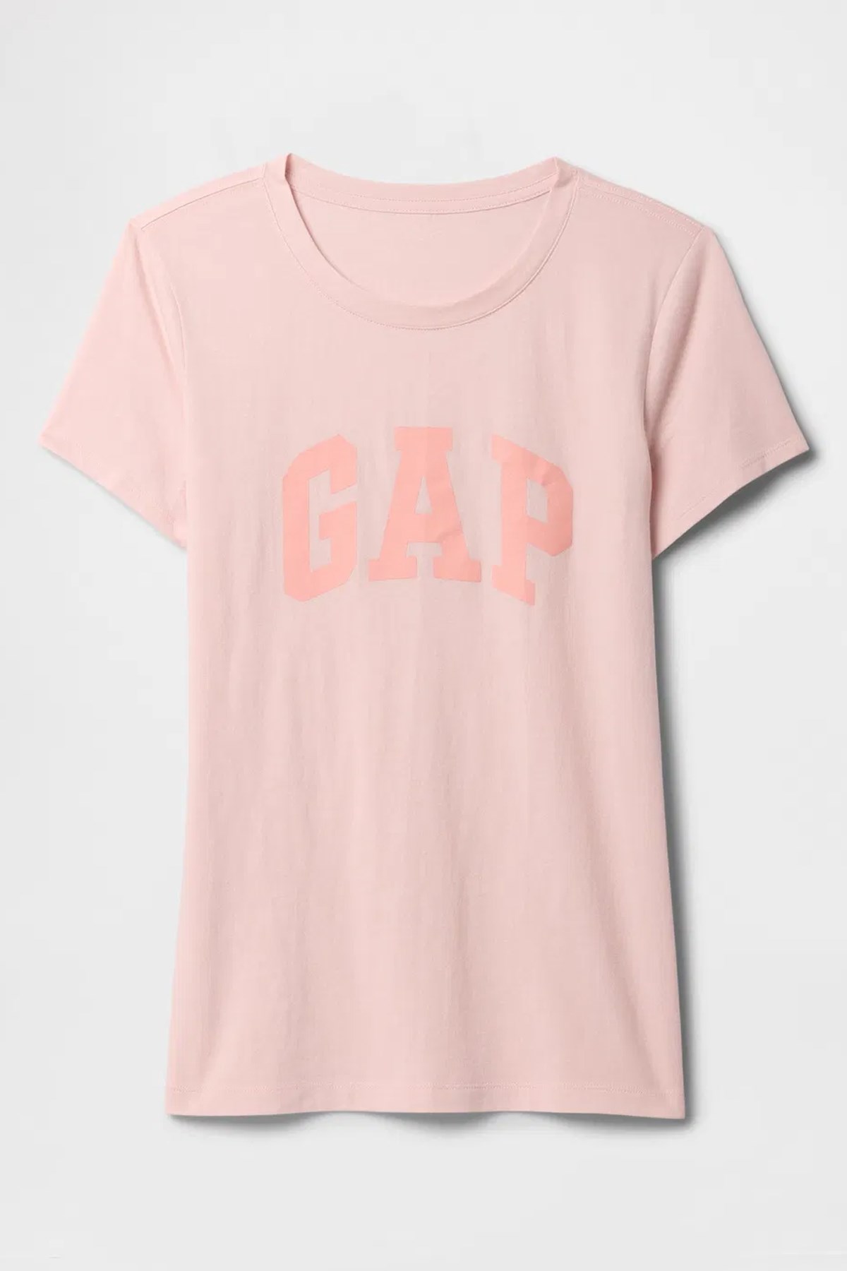 Gap V-SS Logo Classic Kadın Tişört Pembe