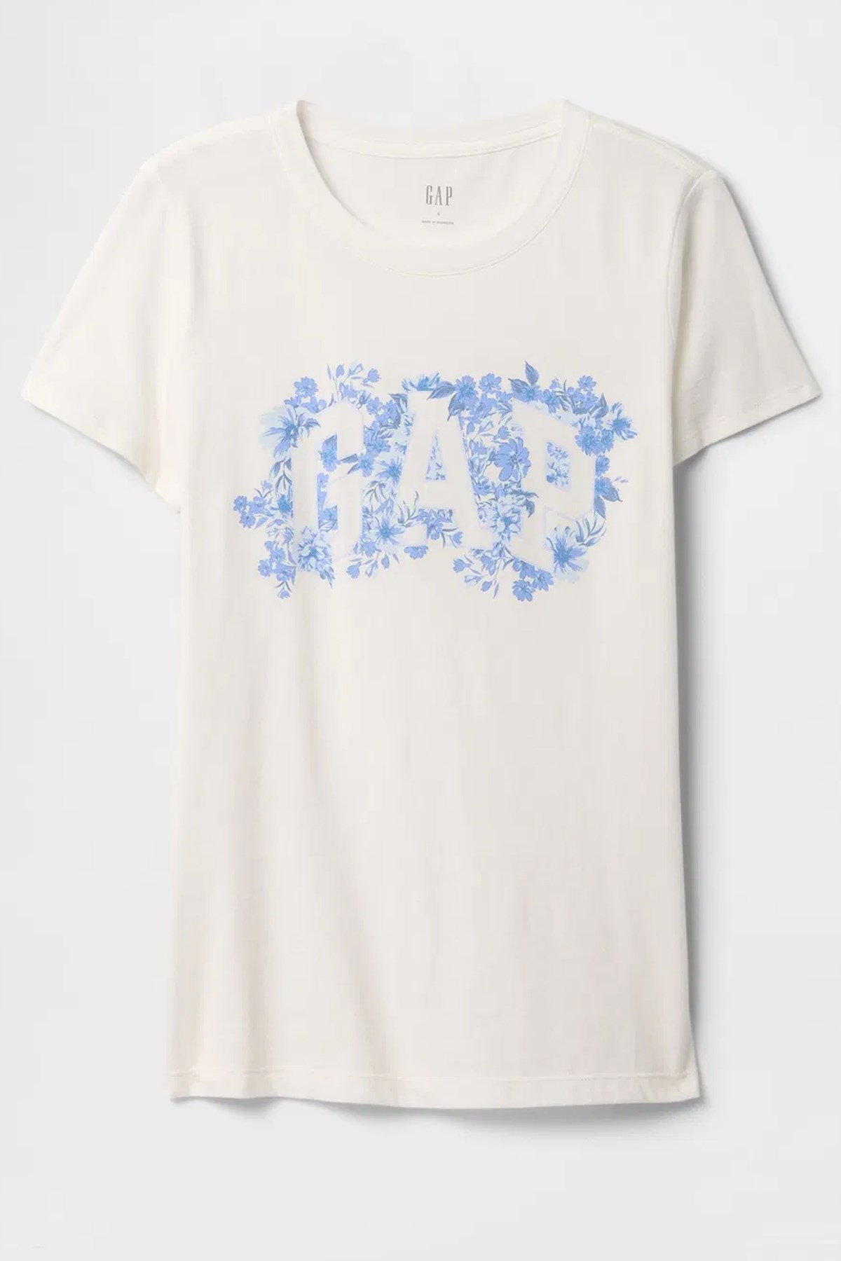Gap V-SS Logo Classic Kadın Tişört Beyaz
