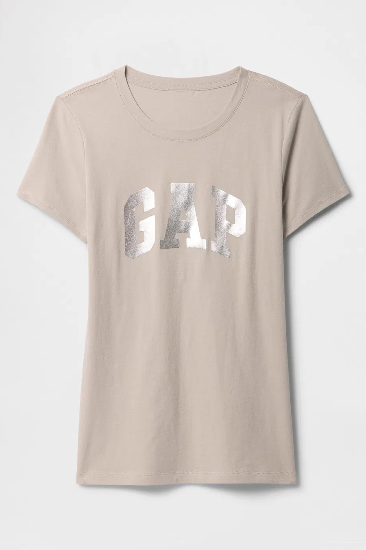 Gap V-SS Logo Classic Kadın Tişört Beyaz