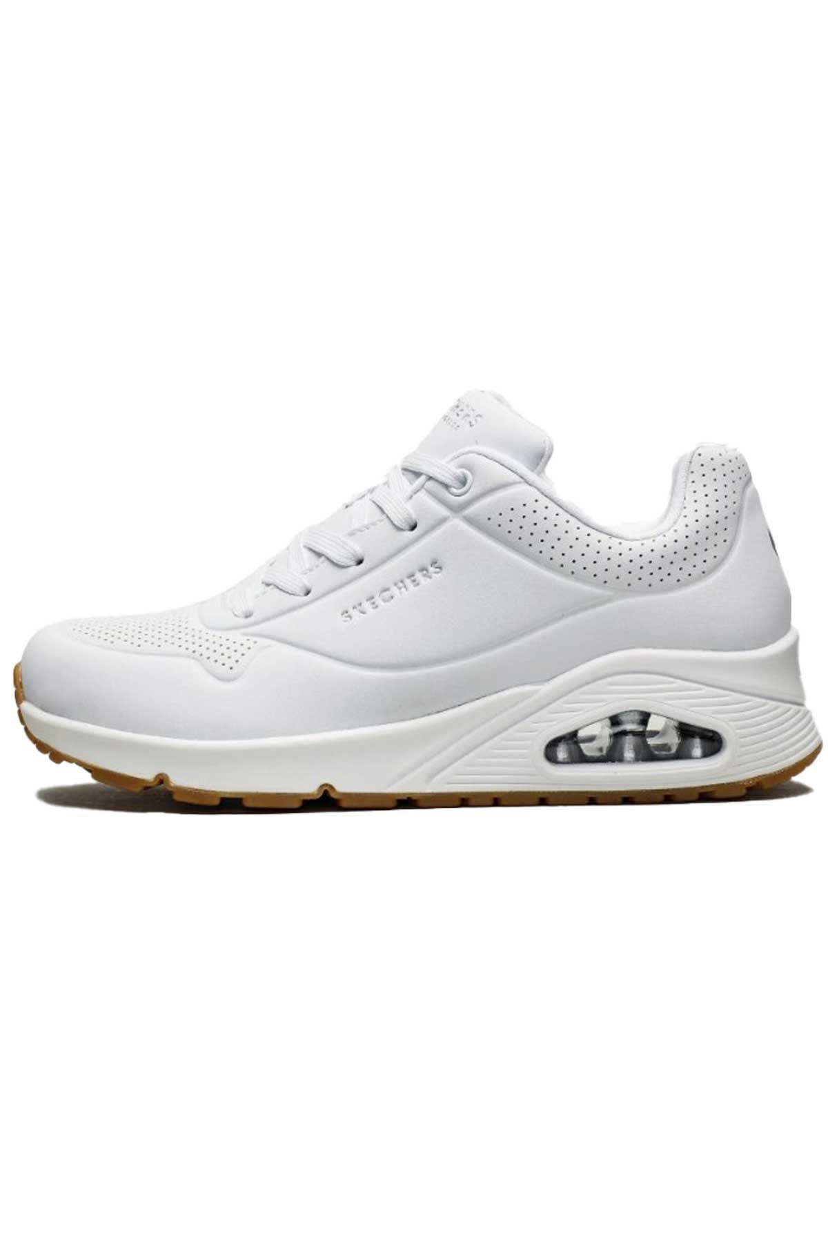 Skechers Uno -Stand On Air Kadın Spor Ayakkabı 73690 WHT Beyaz