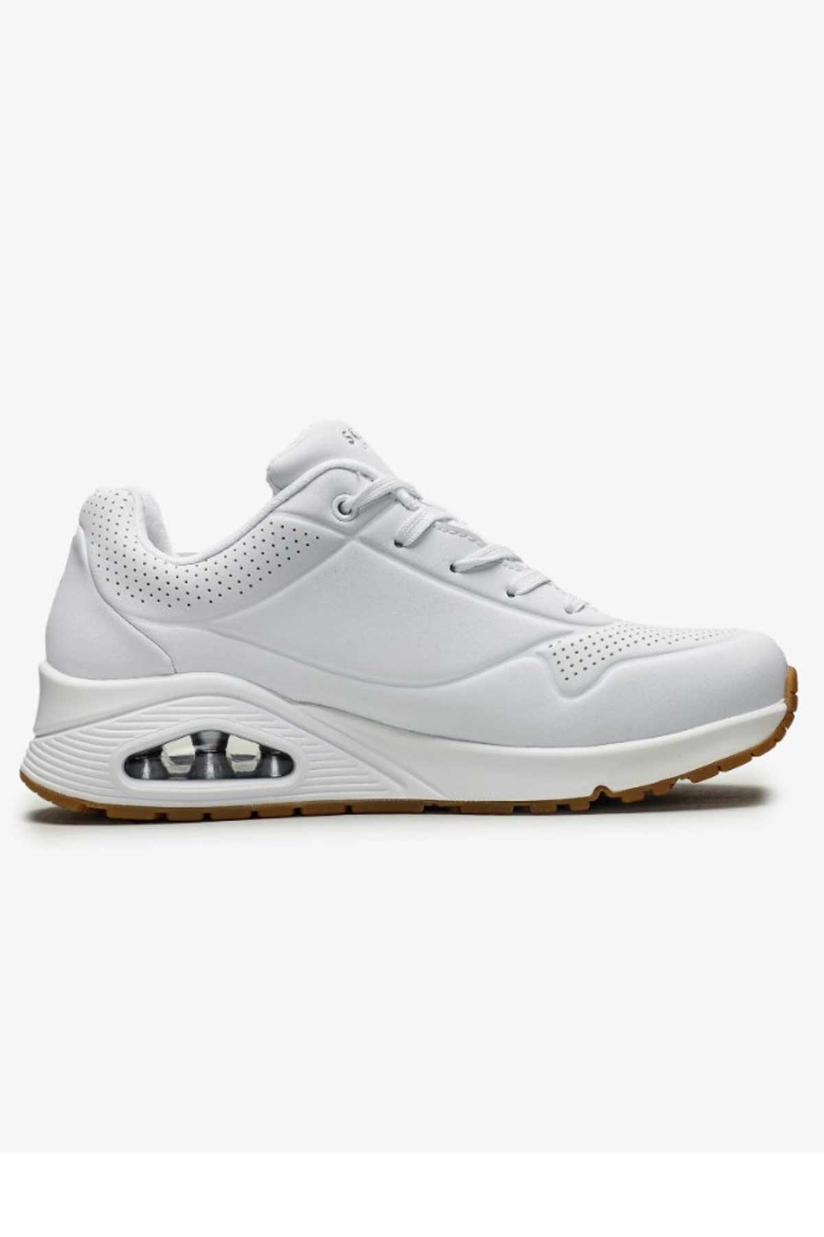 Skechers Uno -Stand On Air Kadın Spor Ayakkabı 73690 WHT Beyaz
