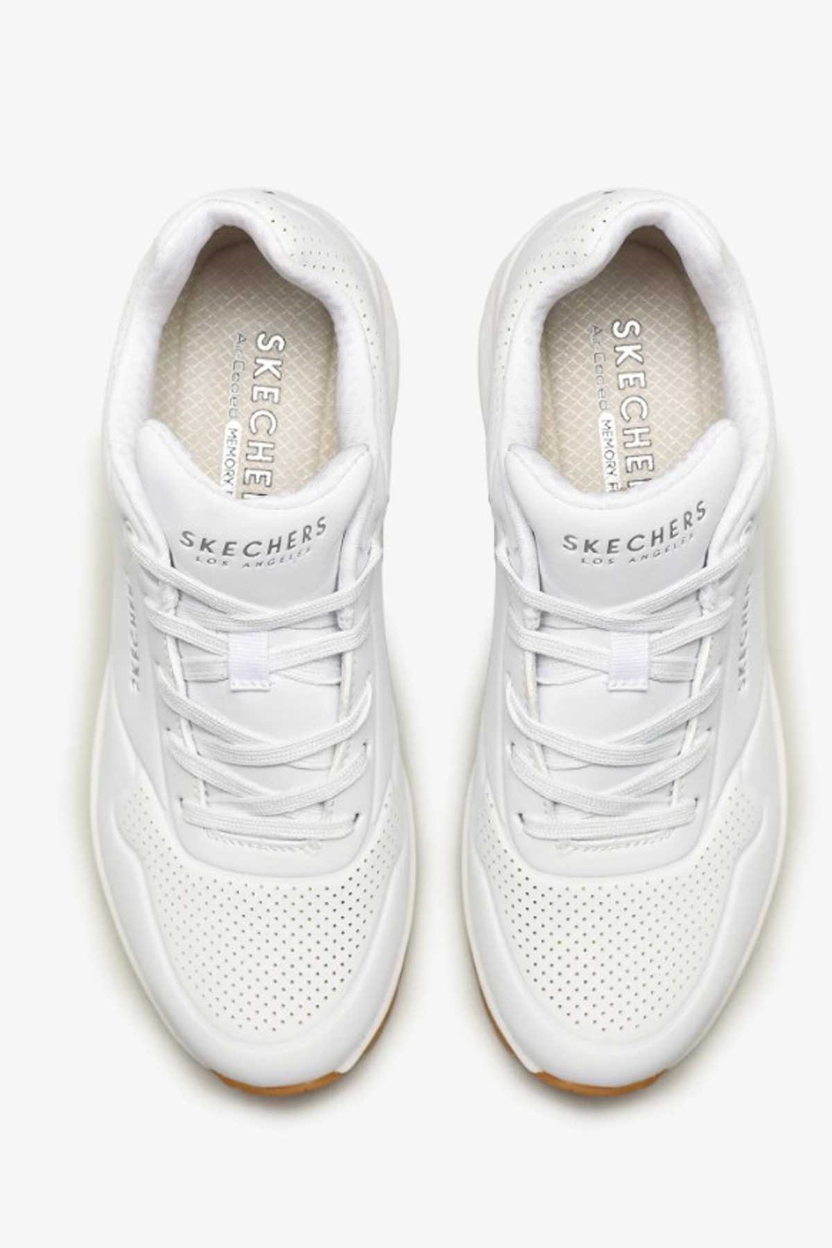 Skechers Uno -Stand On Air Kadın Spor Ayakkabı 73690 WHT Beyaz