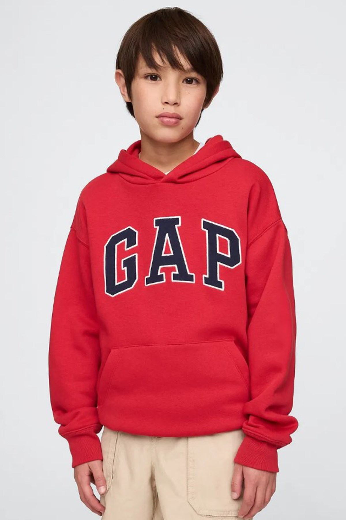 Gap V-Frch Logo Çocuk Sweatshirt 743960001 Kırmızı
