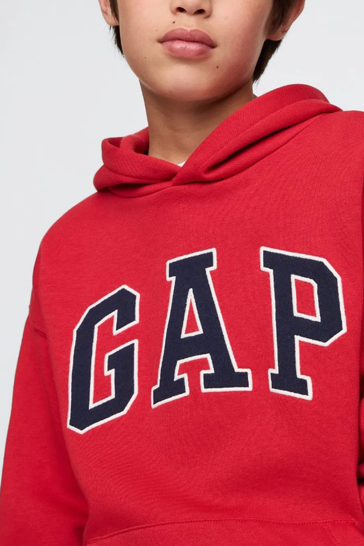 Gap V-Frch Logo Çocuk Sweatshirt 743960001 Kırmızı