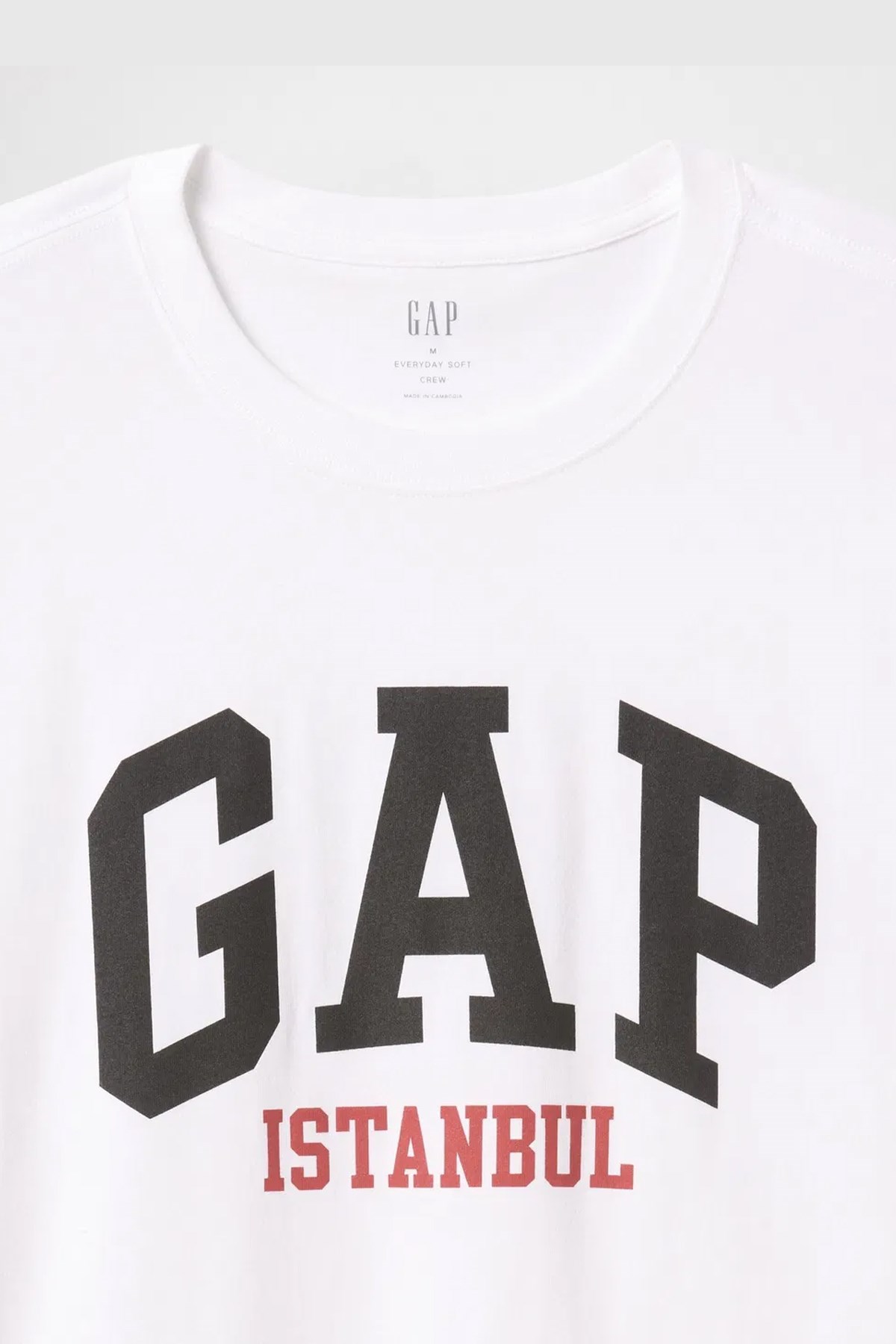Gap V-Frch istanbul Erkek Tişört Beyaz