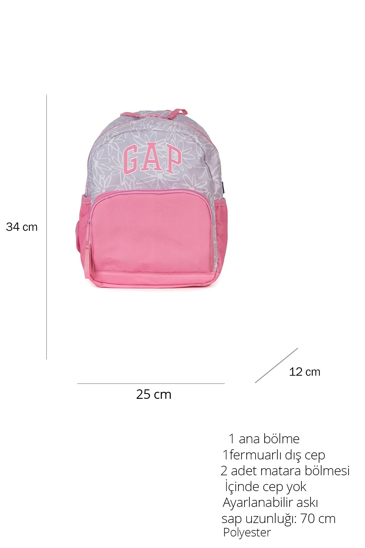 Gap Kids Çocuk Anaokulu Çantası 75687 Pembe
