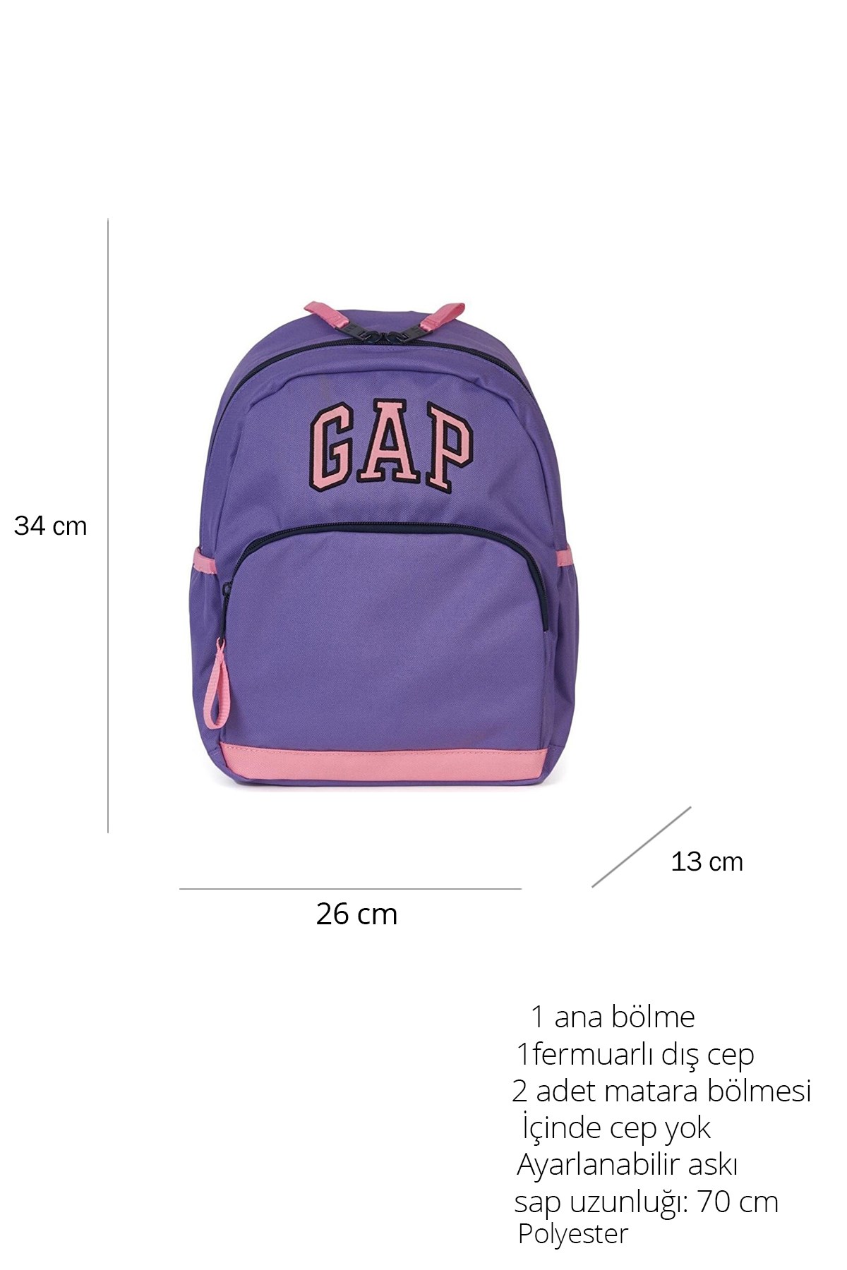 Gap Kids Çocuk Anaokulu Çantası 75705 Mor