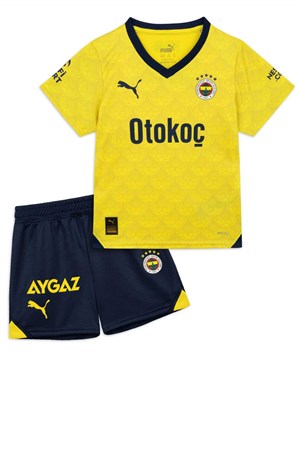 Puma FSK Away Minikit Çocuk Eşofman Takımı 77201004 Sarı