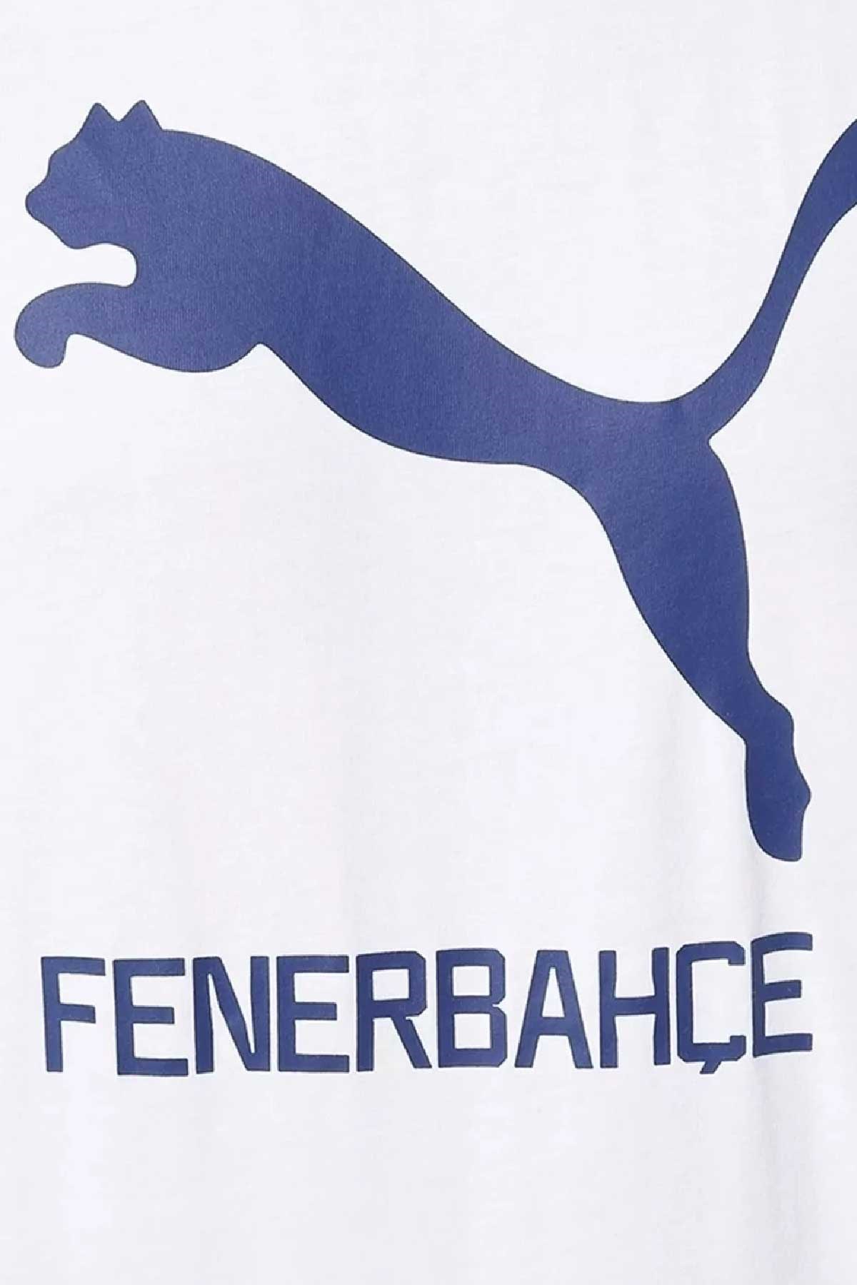 Puma Fenerbahçe S.K. Cat Unisex Tişört 77313602 Beyaz