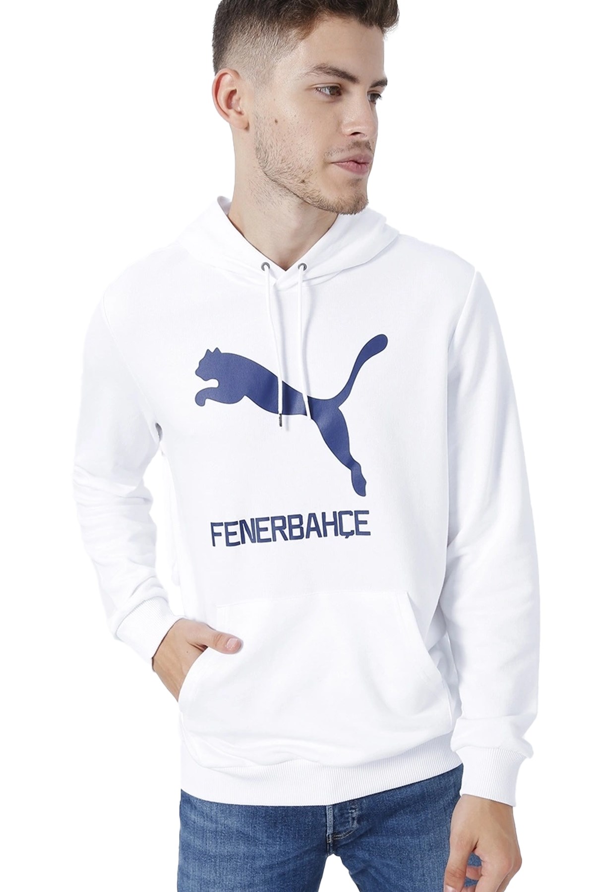 Puma Fenerbahçe SK Unisex Sweatshirt 77313902 Beyaz