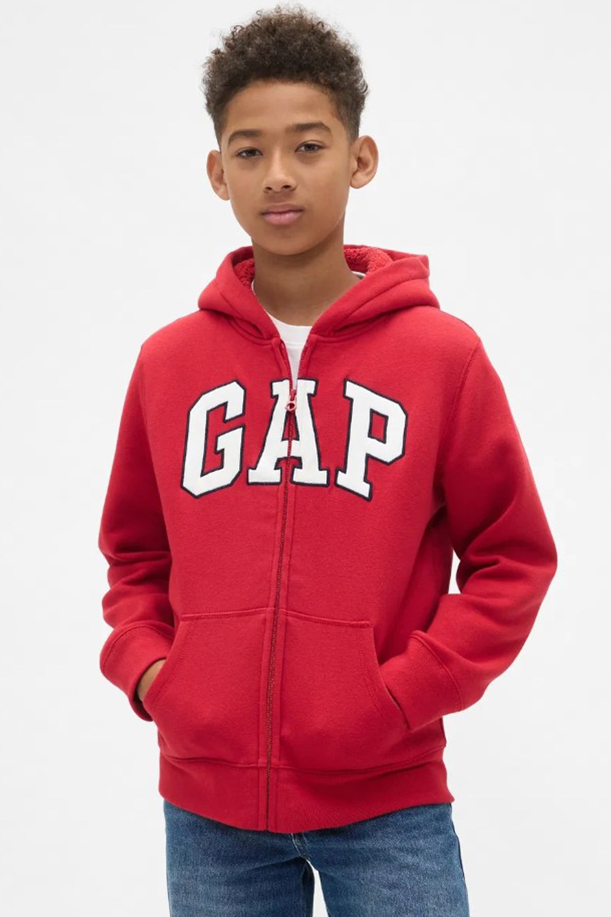 Gap V-Frch Oc Çocuk Sweatshirt 789866000 Kırmızı