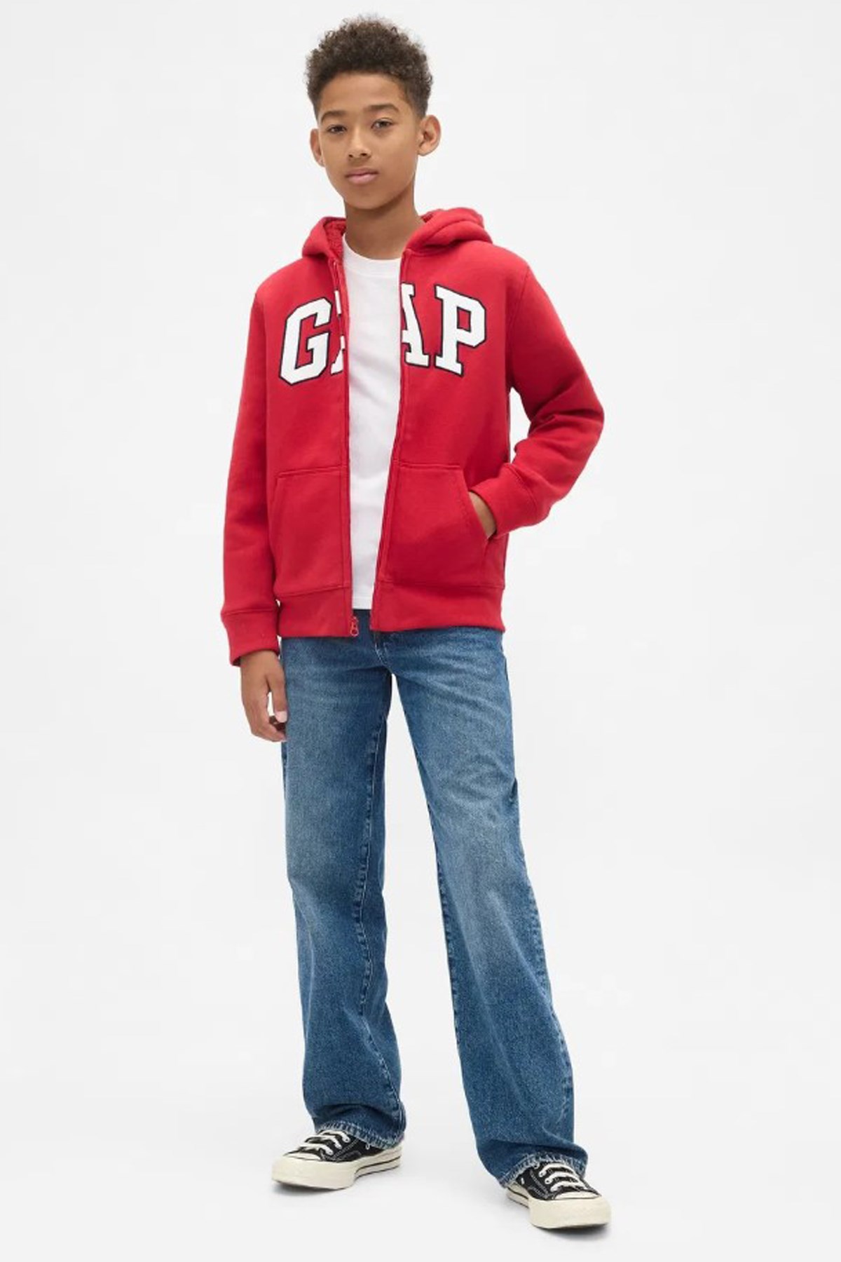Gap V-Frch Oc Çocuk Sweatshirt 789866000 Kırmızı