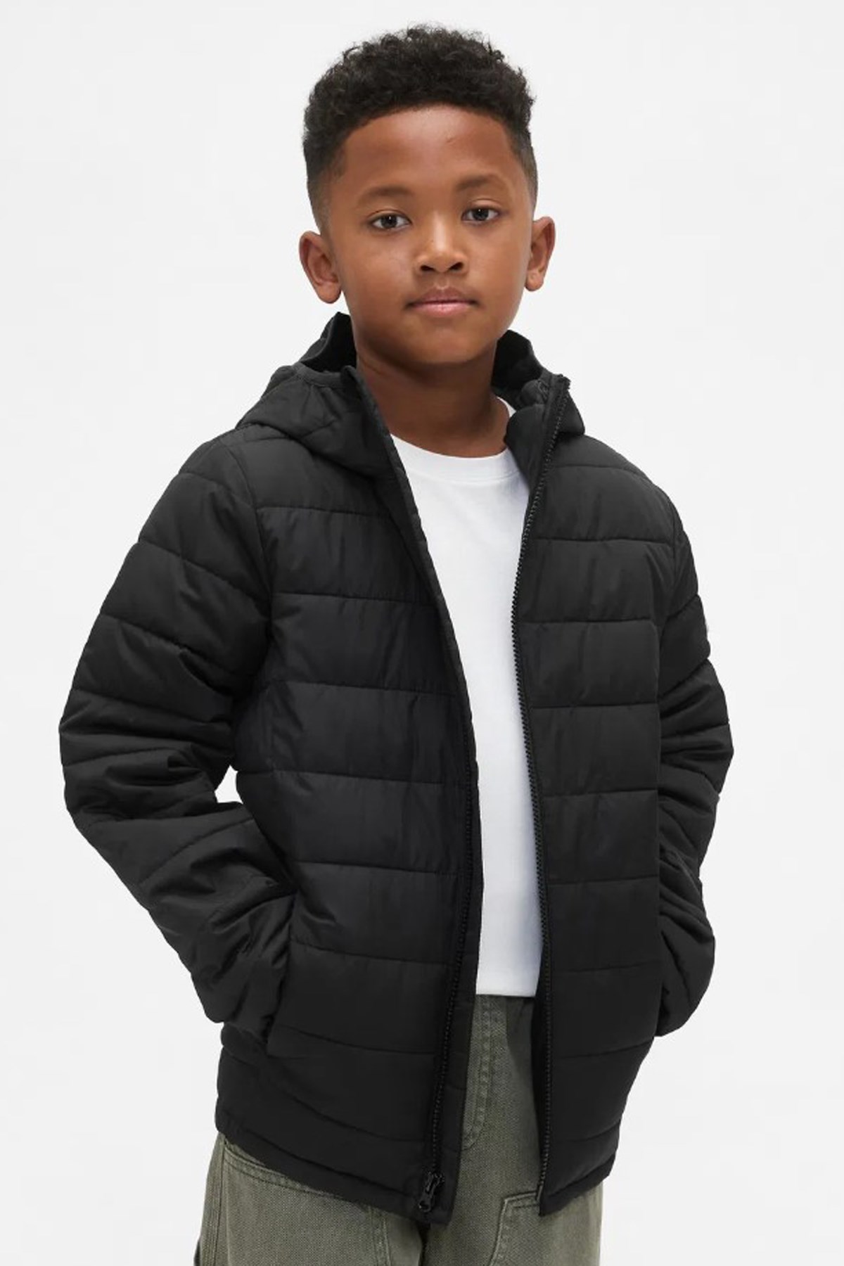 Gap V-Frch Logo Çocuk Mont 790002000 Siyah