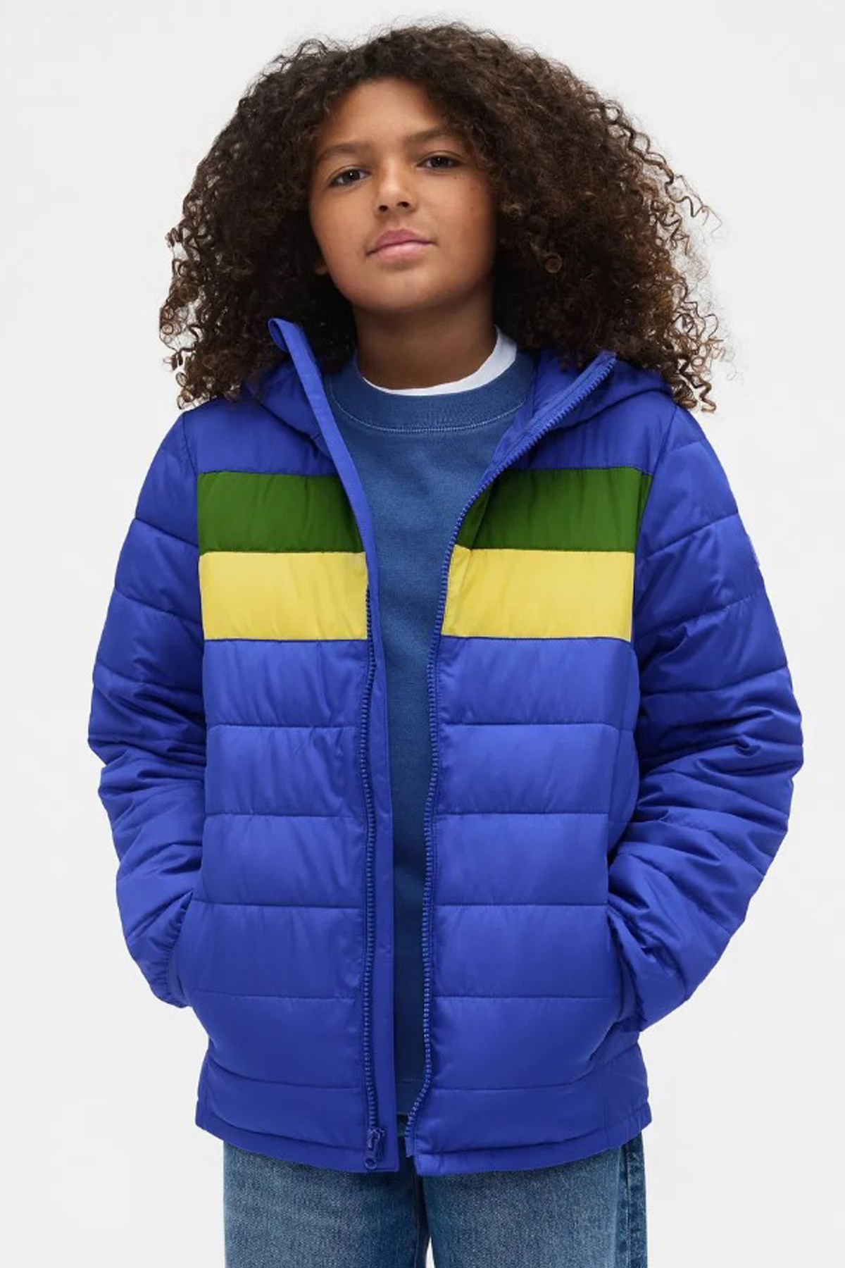 Gap V-Frch Logo Çocuk Mont 790002001 Yeşil