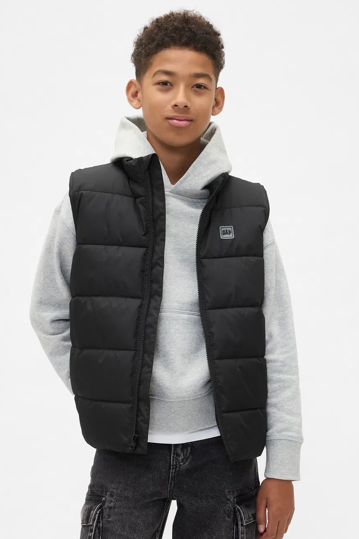 Gap V-Frch Lw Logo Çocuk Yelek 790003000 Siyah