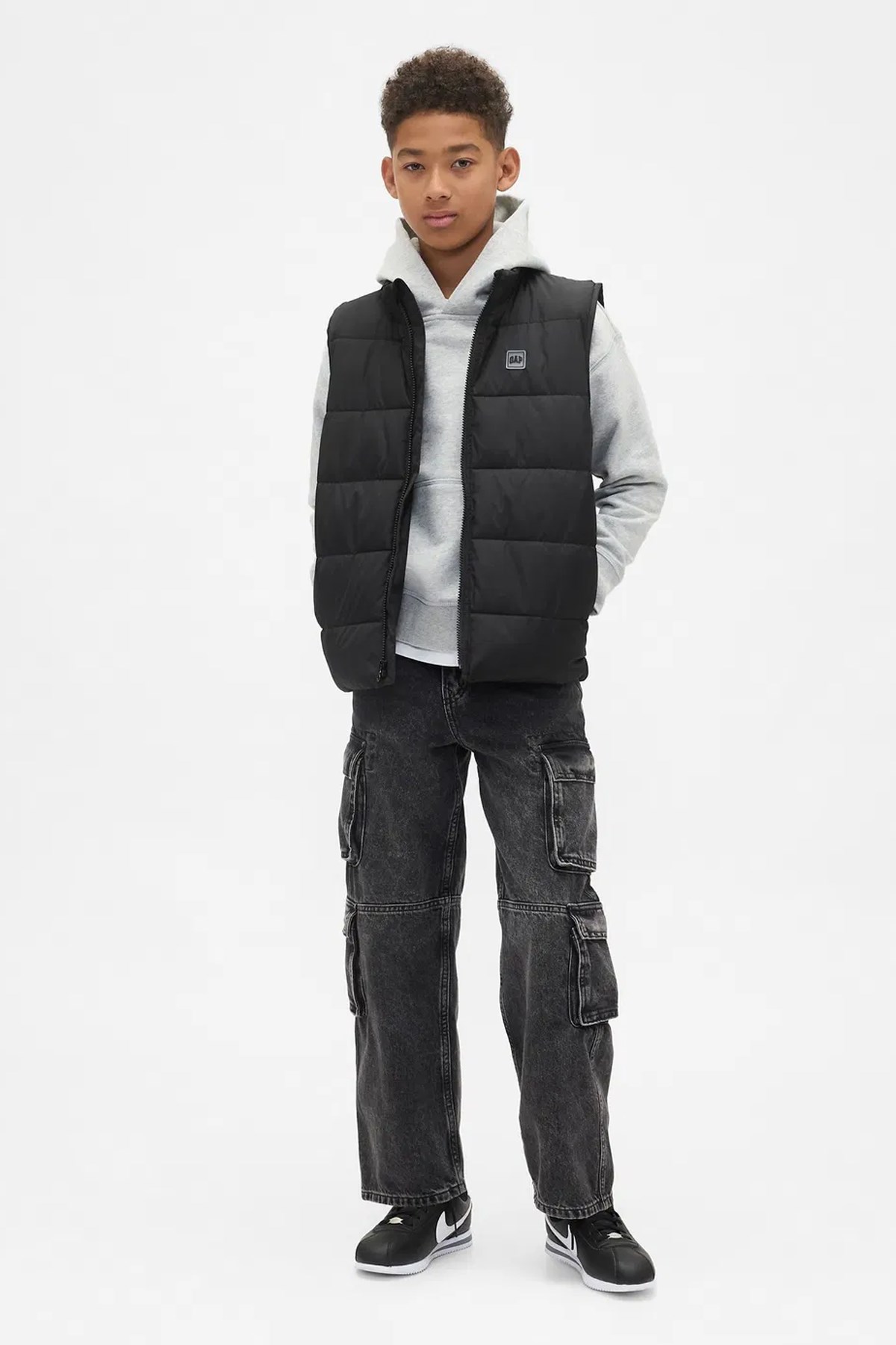 Gap V-Frch Lw Logo Çocuk Yelek 790003000 Siyah