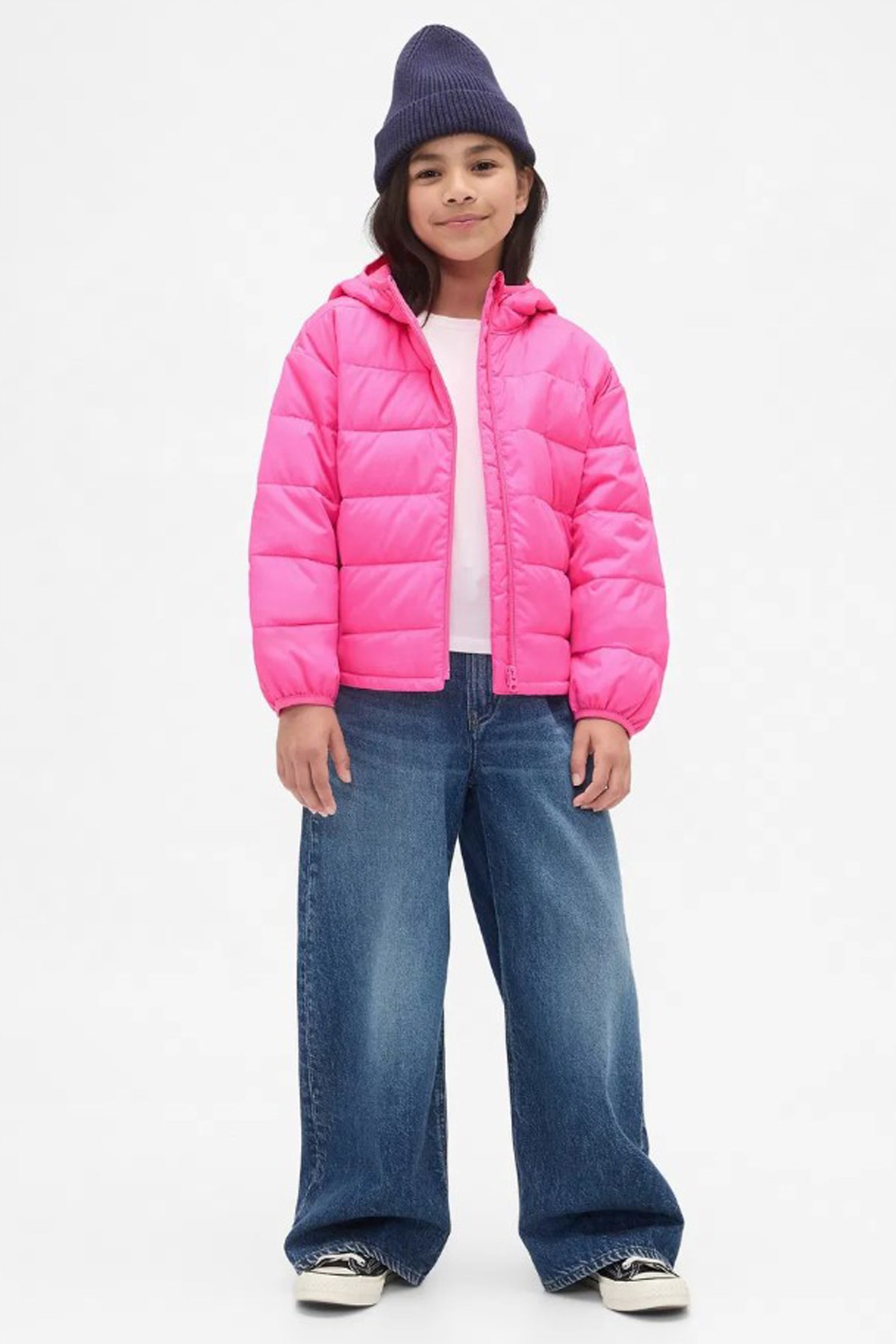 Gap V-Frch Logo Çocuk Mont 790017000 Pembe