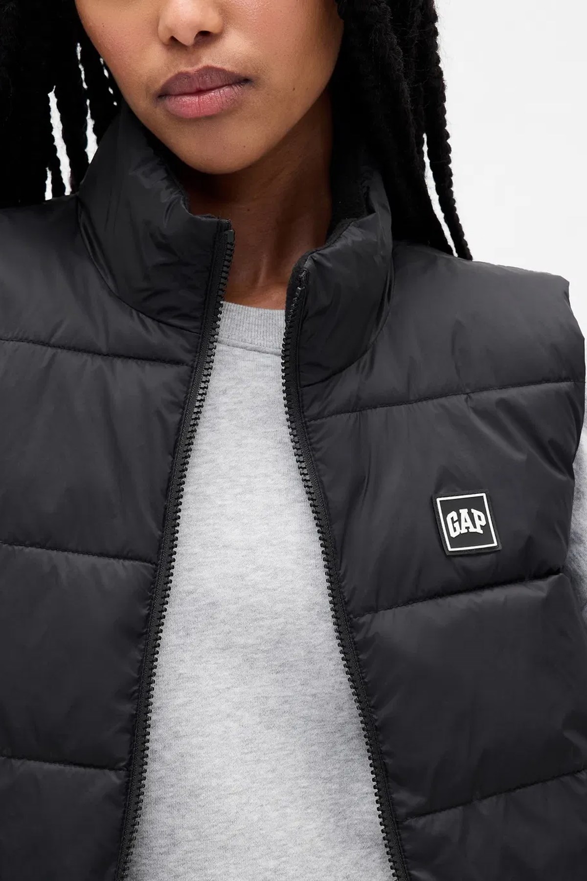 Gap V-Frch Logo Kadın Yelek 791282002 Siyah
