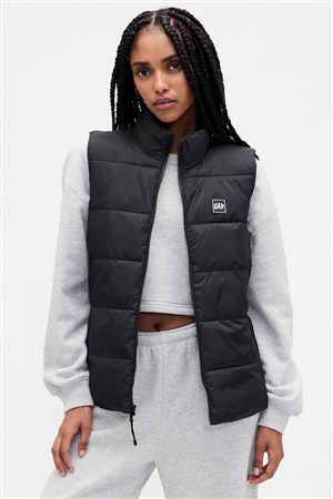 Gap V-Frch Logo Kadın Yelek 791282002 Siyah