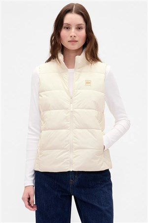Gap V-Frch Logo Kadın Yelek 791282004 Bej